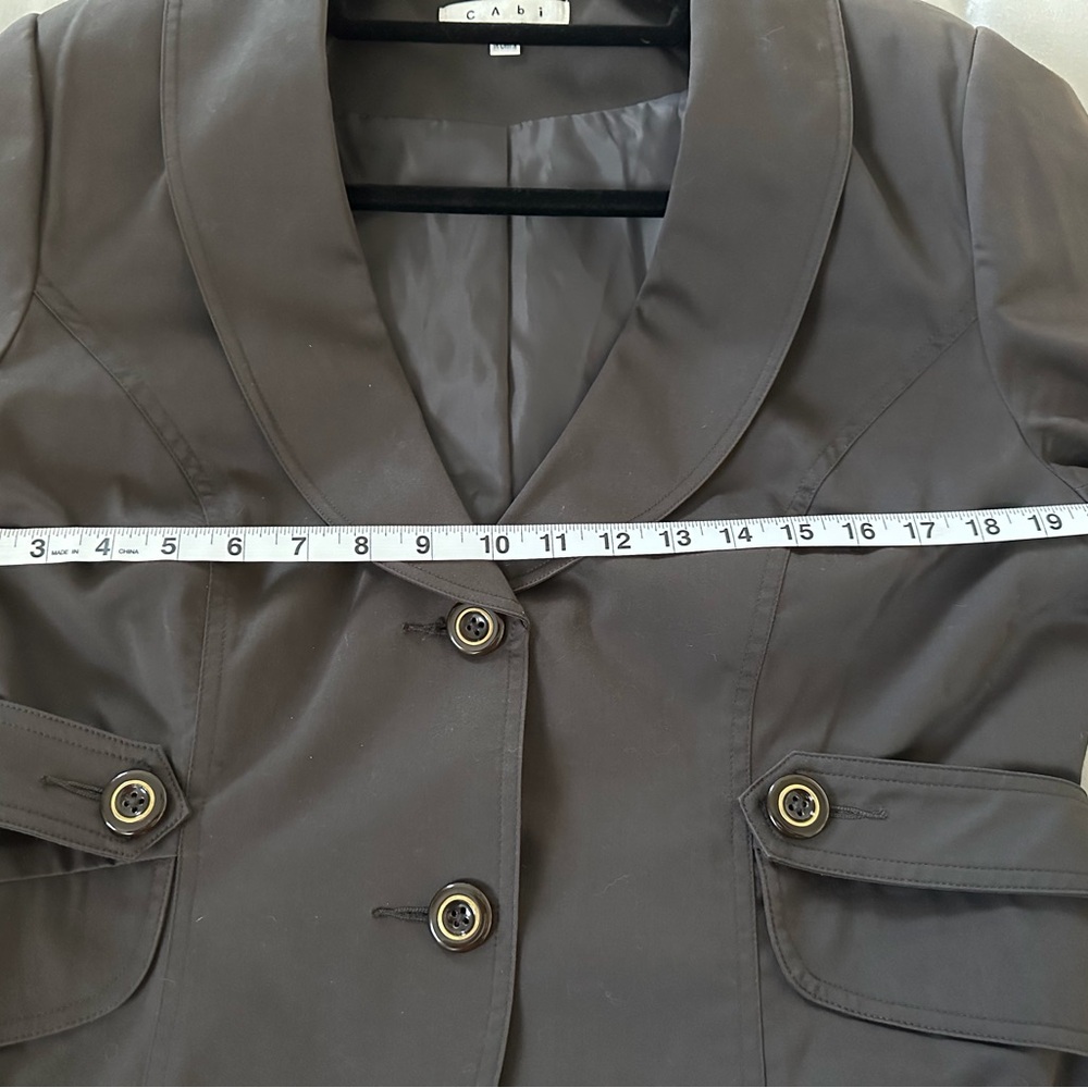 Cabi Work-It Jacket Graphite #769 Sz 14 - image 7